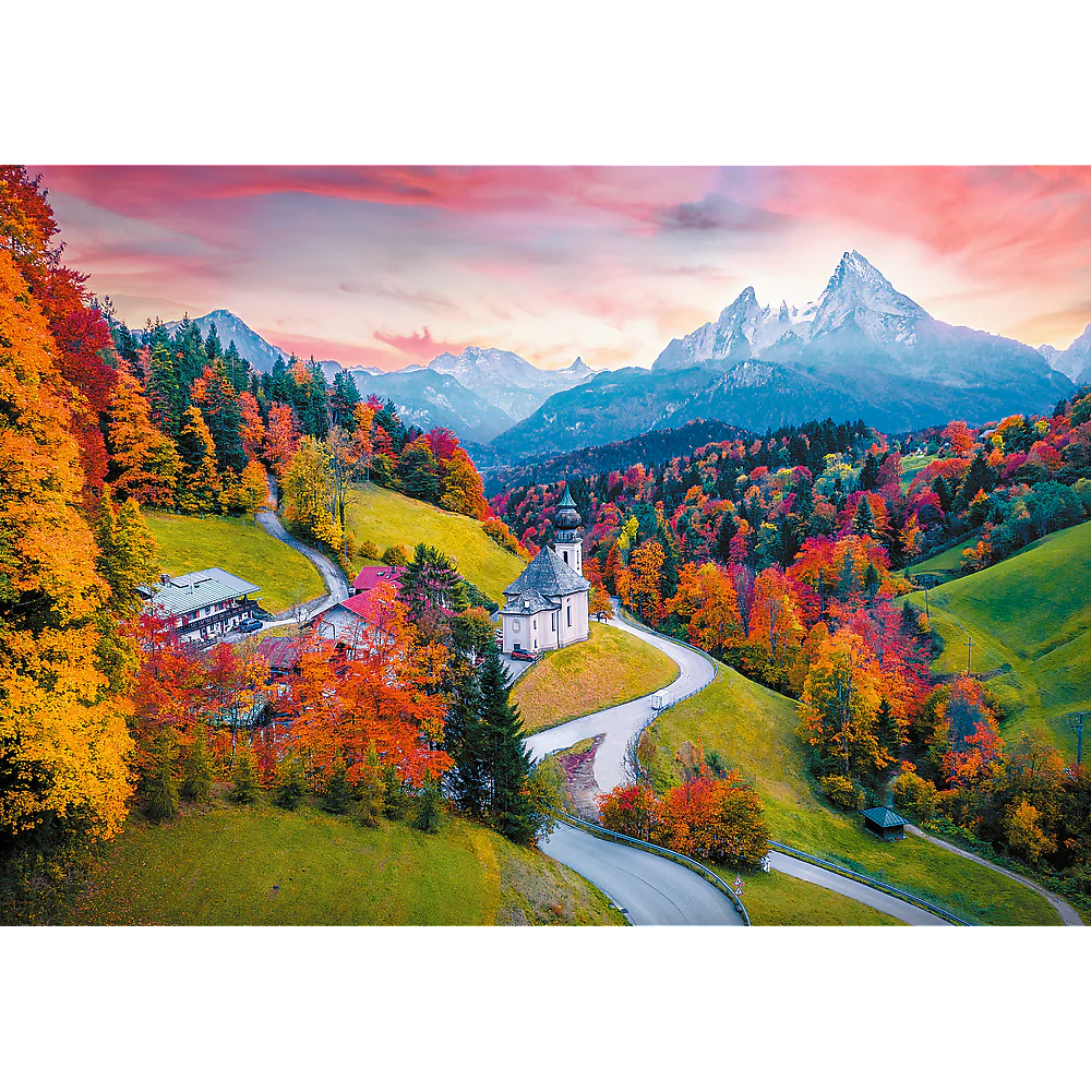 Trefl Prime 1000 Piece Puzzle - Wanderlust: At the Foot of Alps, Bavaria, Germany