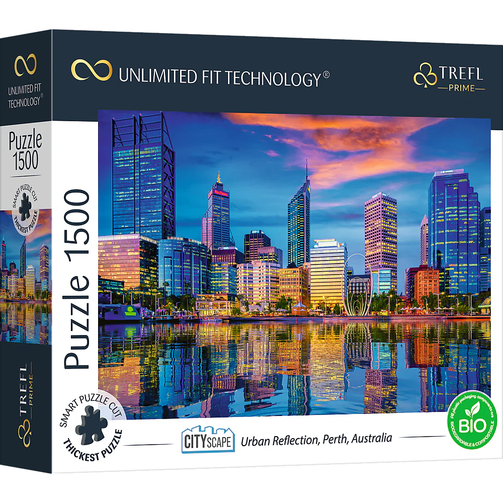 Trefl Prime 1500 Piece Puzzle - Cityscape: Urban Reflection, Perth, Australia