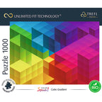 Trefl Prime 1000 Piece Puzzle - Color Splash: Cubic Gradient