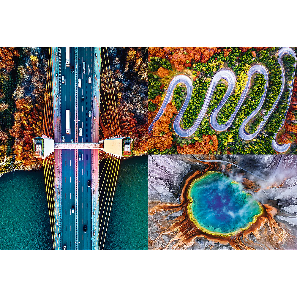 Trefl Prime 1500 Piece Puzzle - Aerial Mindblow: At the End of the Road